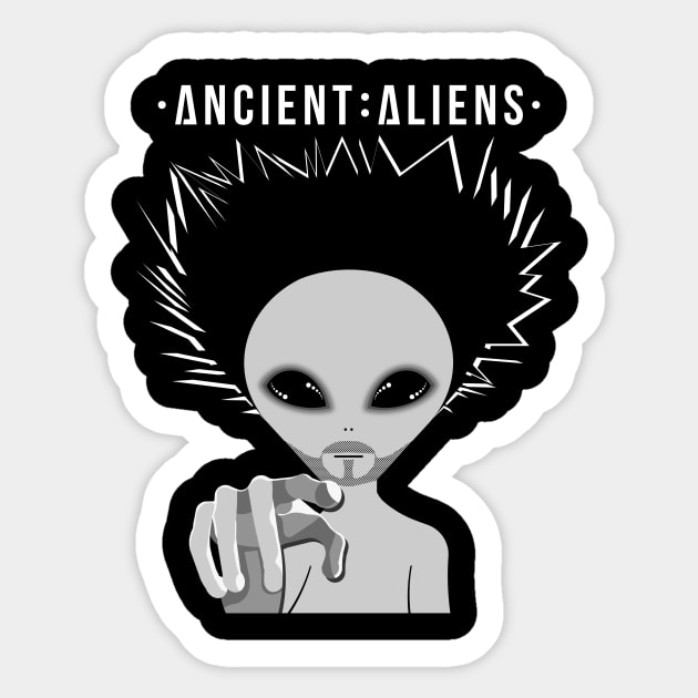 A Aliens Blk Sticker by SiSuSiSu